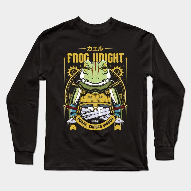 Glenn Frog Knight Long Sleeve T-Shirt by Alundrart